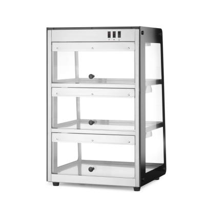 Vyhřívaná pultová expozice, HENDI, Černá, 230V/500W, 472x447x(H)775mm | 273760